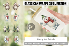 Glass Can Frosty Yeti Friends Product Image 1