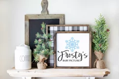 Funny Winter SVG - Frosty's Baby Picture Product Image 4
