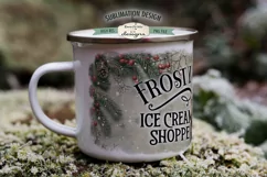 Frosty's Ice Cream Snowman 11 & 15 oz Mug Sublimation Design Product Image 2
