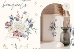Frozen Flowers Collection - Clipart PNG - Watercolor Florals Product Image 8