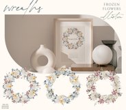 Frozen Flowers Collection - Clipart PNG - Watercolor Florals Product Image 5