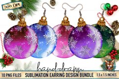 Sublimation earring design, sublimation earring, sublimation ornament, ornament earring, Christmas ornament