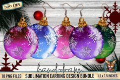 Sublimation earring design, sublimation earring, sublimation ornament, ornament earring, Christmas ornament