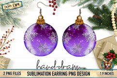 Christmas Sublimation, Sublimation Earring, Sublimation Christmas Ornament, ornament earring