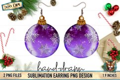 Christmas Sublimation, Sublimation Earring, Sublimation Christmas Ornament, ornament earring