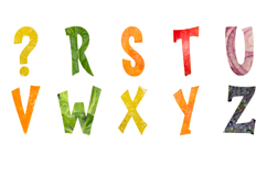 Fruit and Veg Food Font Letters Real Vegetable Alphabet ABC Product Image 4