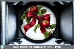 GorgeousFruit Bows Car Coaster design.