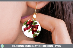 GorgeousFruit Bows Round Earrings design.
