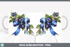GorgeousFruit Bows Mug Wrap design.