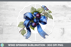 GorgeousFruit Bows Wind Spinner design.