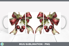 GorgeousFruit Bows Mug Wrap design.