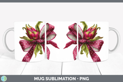 GorgeousFruit Bows Mug Wrap design.