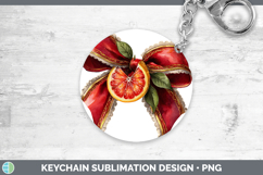 GorgeousFruit Bows Keychain design.
