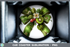 GorgeousFruit Bows Car Coaster design.