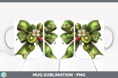 GorgeousFruit Bows Mug Wrap design.