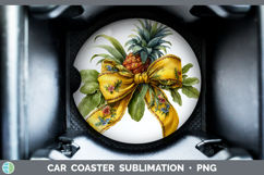 GorgeousFruit Bows Car Coaster design.