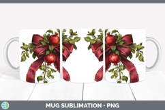 GorgeousFruit Bows Mug Wrap design.