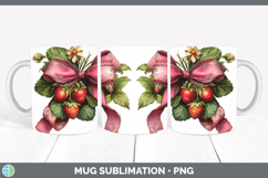 GorgeousFruit Bows Mug Wrap design.