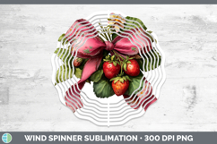 GorgeousFruit Bows Wind Spinner design.