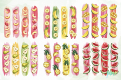 Fruit Brushstroke Clipart Sublimation Product Image 2