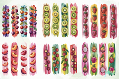 Fruit Brushstroke Clipart Sublimation Product Image 3