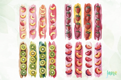 Fruit Brushstroke Clipart Sublimation Product Image 1