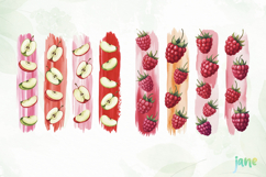 Fruit Brushstroke Clipart Sublimation Product Image 6