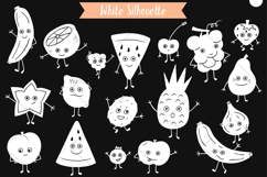 White Fruit Characters | Hand Drawn Kawaii Food Cartoon Product Image 6