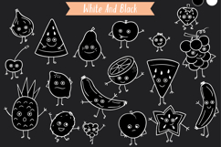 White Fruit Characters | Hand Drawn Kawaii Food Cartoon Product Image 7