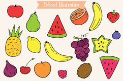 Colored Fruits | Hand Drawn Food Product Image 5