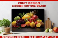 Kitchen Cutting Board: Fruity Culinary Elegance Product Image 1