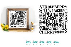 Fruit Subway Art SVG Cut file Product Image 1