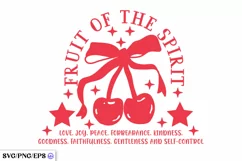 Cherry Fruit of the Spirit SVG PNG Product Image 1