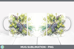 GorgeousFruit Sketch Mug Wrap design.
