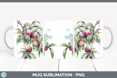 GorgeousFruit Sketch Mug Wrap design.