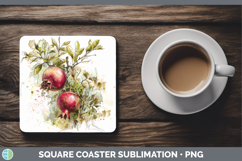 GorgeousFruit Sketch Square Coaster design.