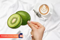 Fruits Sticker, Colorful Fruits Sticker, Unique Fruits Art Product Image 1
