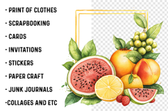 Fruit Summer Frame Png Product Image 2
