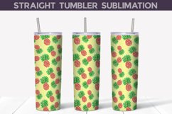 Pineapple Tumbler Wrap | Tropical Tumbler Sublimation Product Image 1