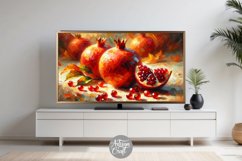 Pomegranate Frame TV art, pomegranate still life painting Product Image 4