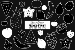 White Fruits | Hand Drawn Food Product Image 1