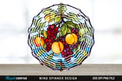 Fruit Wind Spinner Sublimation PNG Design Product Image 1