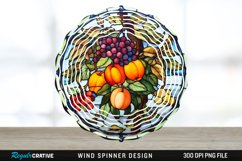 Fruit Wind Spinner Sublimation PNG Design Product Image 1