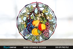 Fruit Wind Spinner Sublimation PNG Design Product Image 1