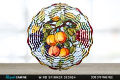 Fruit Wind Spinner Sublimation PNG Design Product Image 1