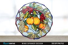 Fruit Wind Spinner Sublimation PNG Design Product Image 1