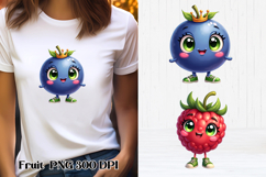 Groovy fruit sublimation | Funny fruit clipart PNG Product Image 1