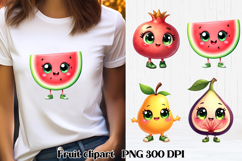 Groovy fruit sublimation | Funny fruit clipart PNG Product Image 1