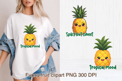 Groovy fruit sublimation bundle | Retro fruit clipart PNG Product Image 5