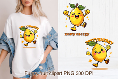 Groovy fruit sublimation | Retro fruit clipart PNG Product Image 1